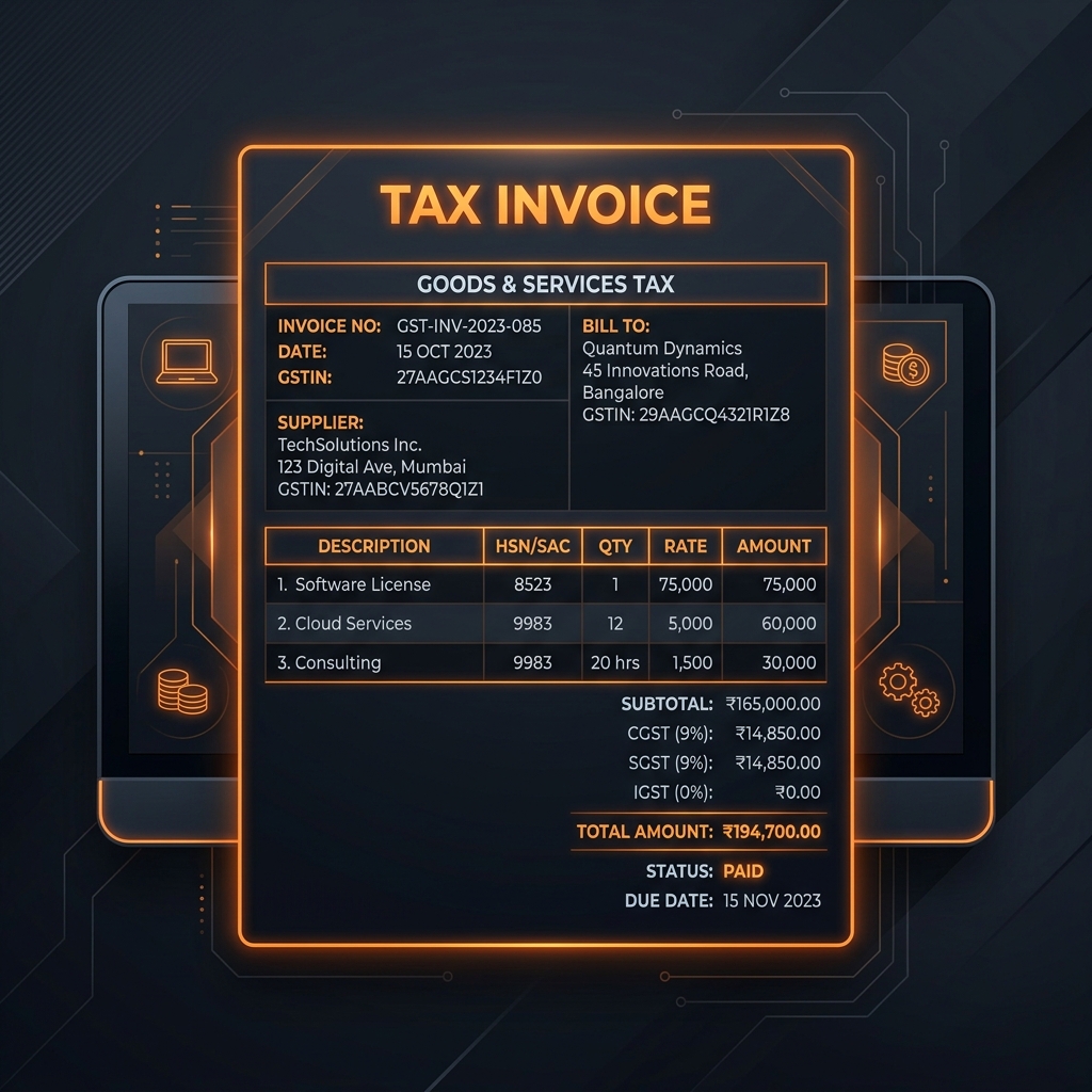 GST Invoice illustration