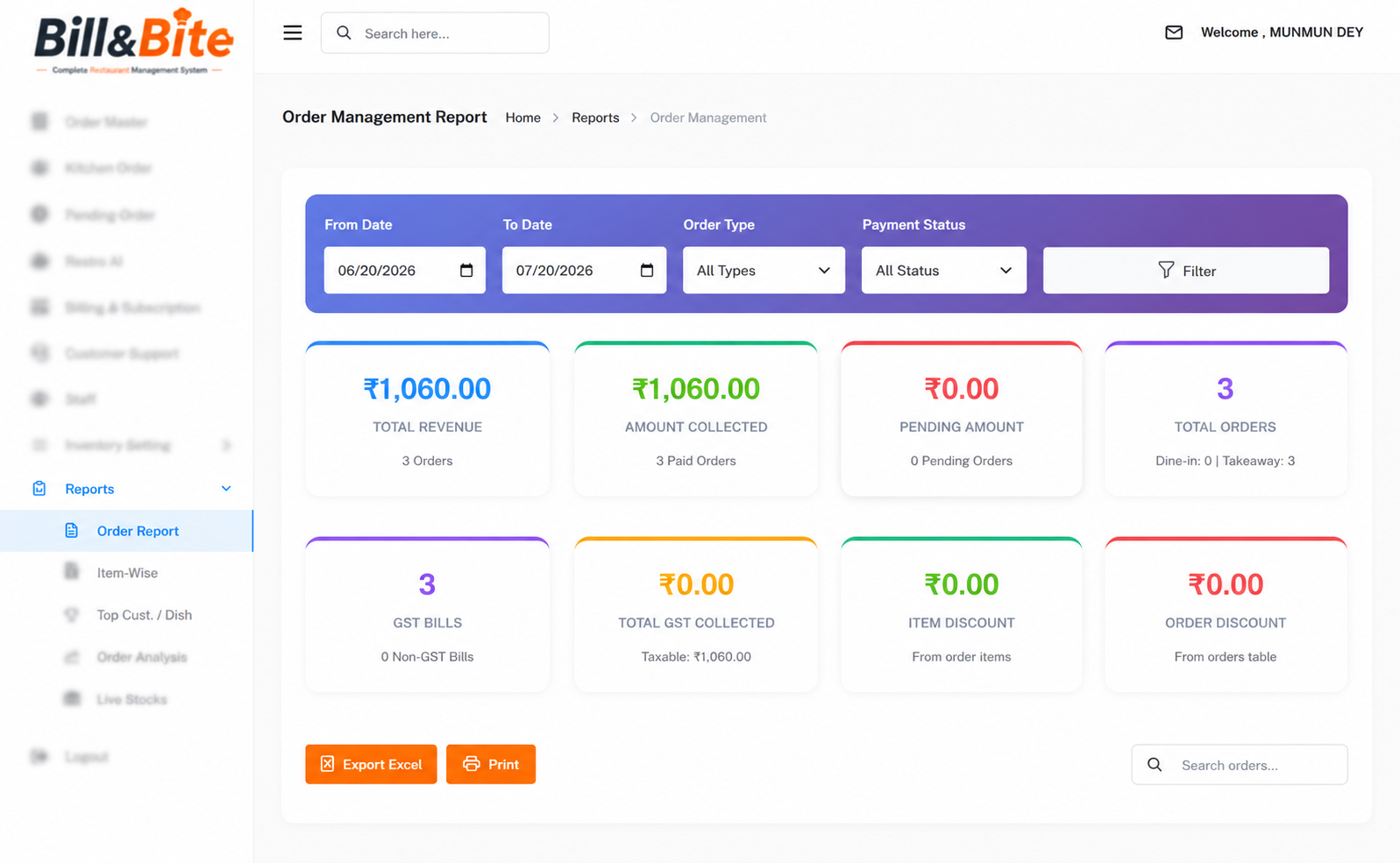 Reports and Analytics